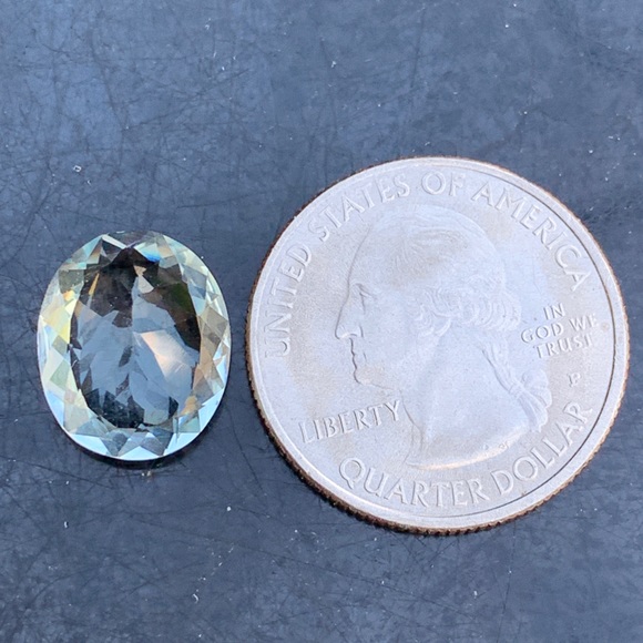 💎 CERTIFIED 6.69 CRT~Natural Aquamarine Oval Brilliant Cut Gemstone - Picture 8 of 17